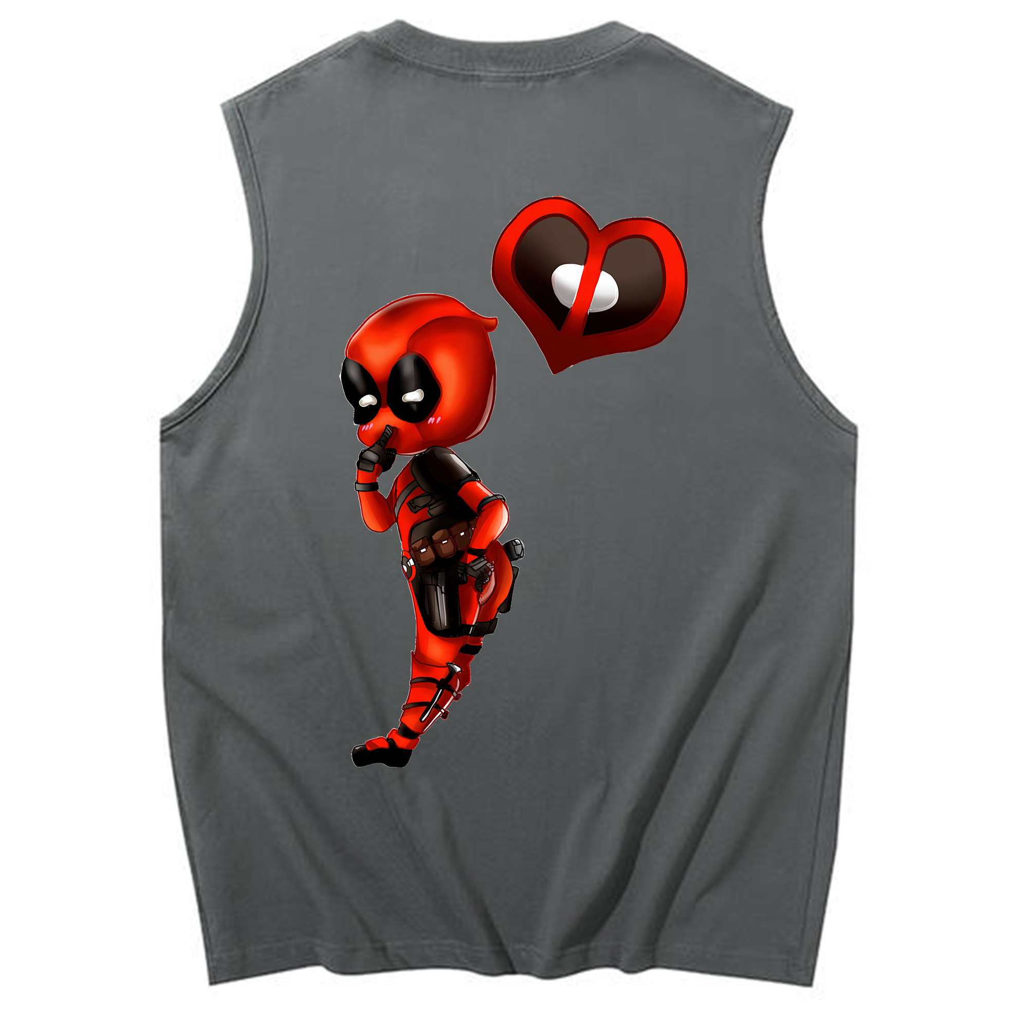 （画像用） Deadpool デッドプール コットン100％タンクトップ（背面プリント）